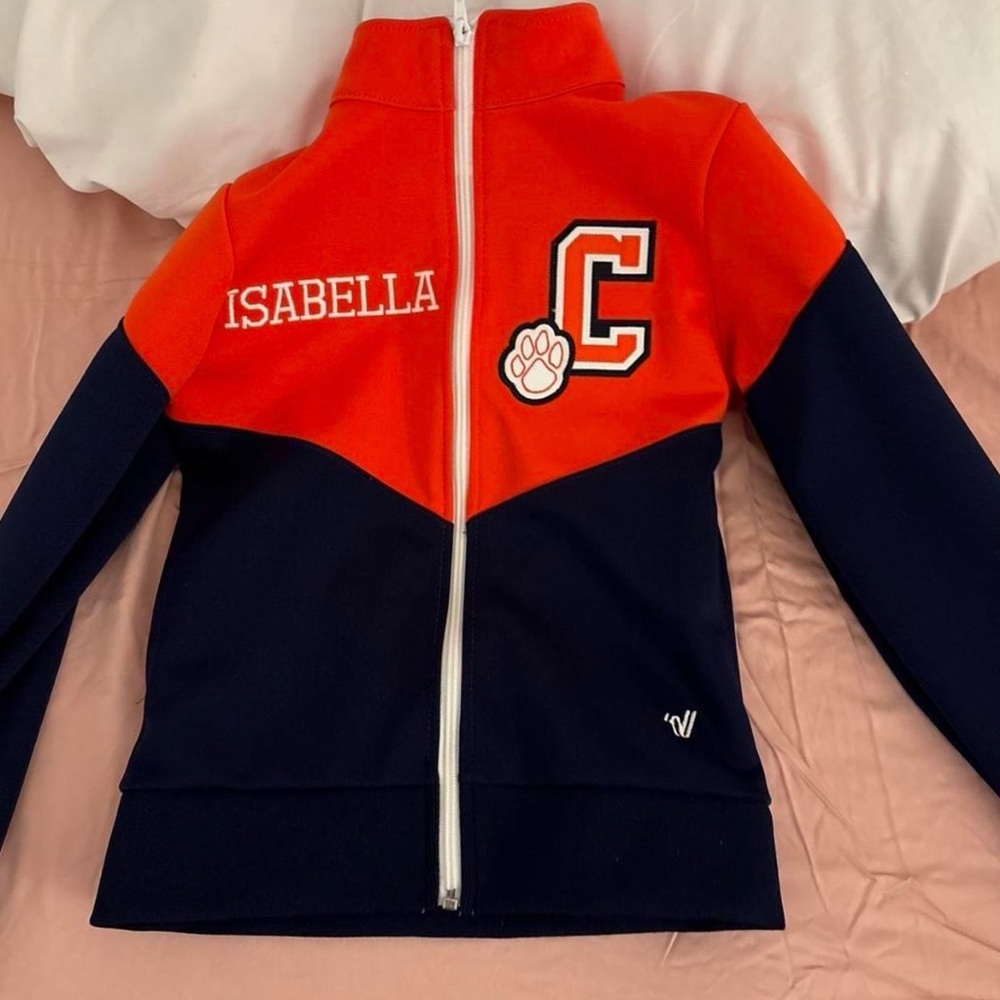 Isabella Kids Varsity Jacket - Red and Black